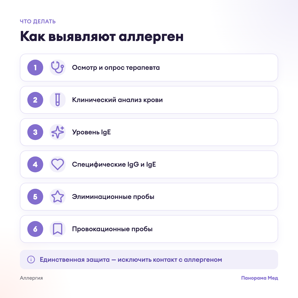Как выявляют аллерген
