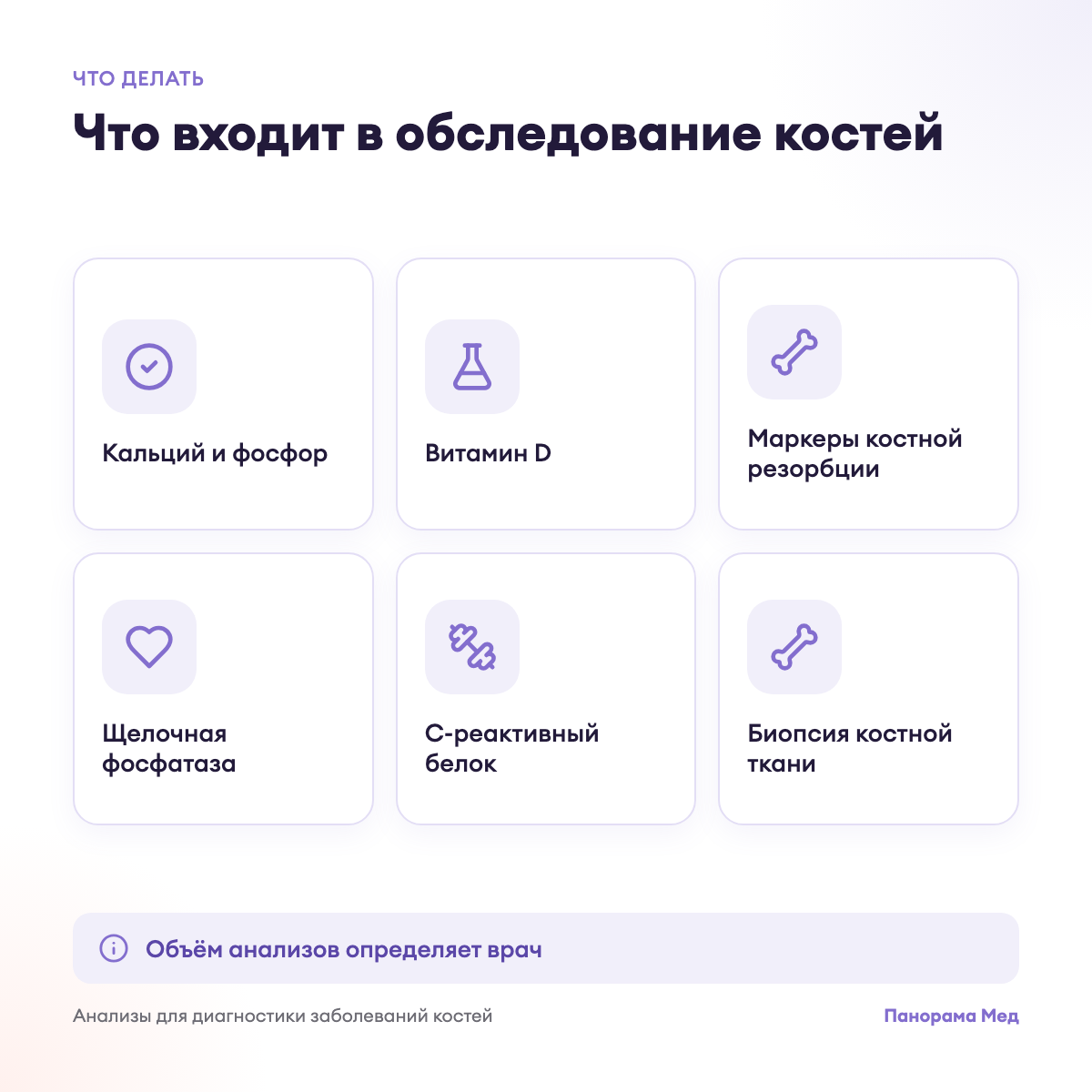 Что входит в обследование костей