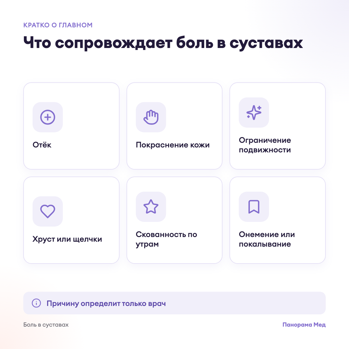 Что сопровождает боль в суставах
