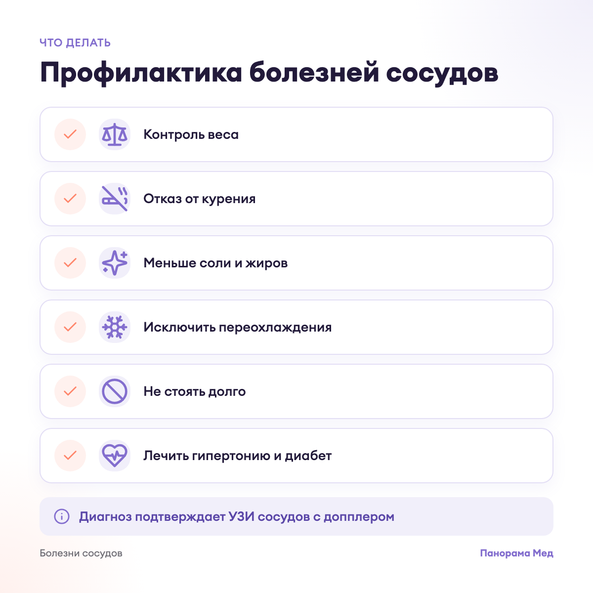 Профилактика болезней сосудов