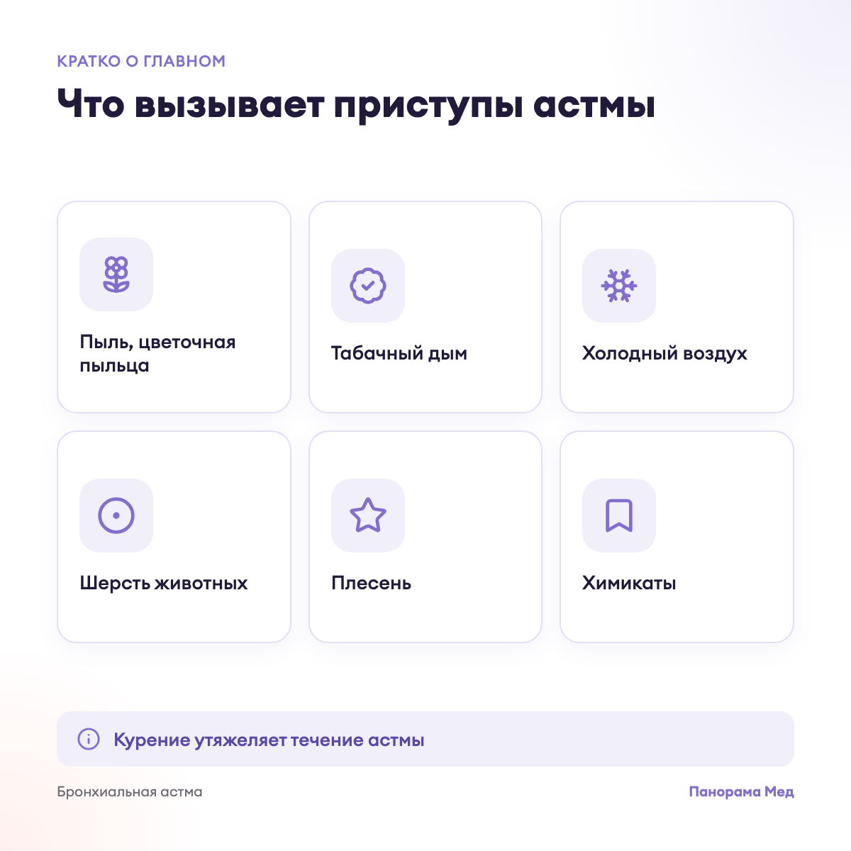 Что вызывает приступы астмы
