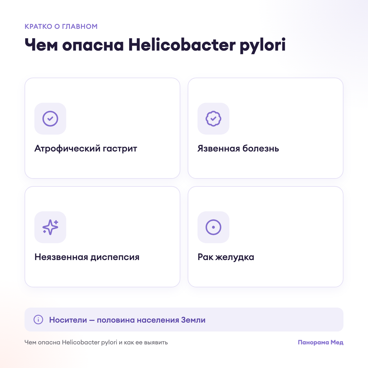 Чем опасна Helicobacter pylori