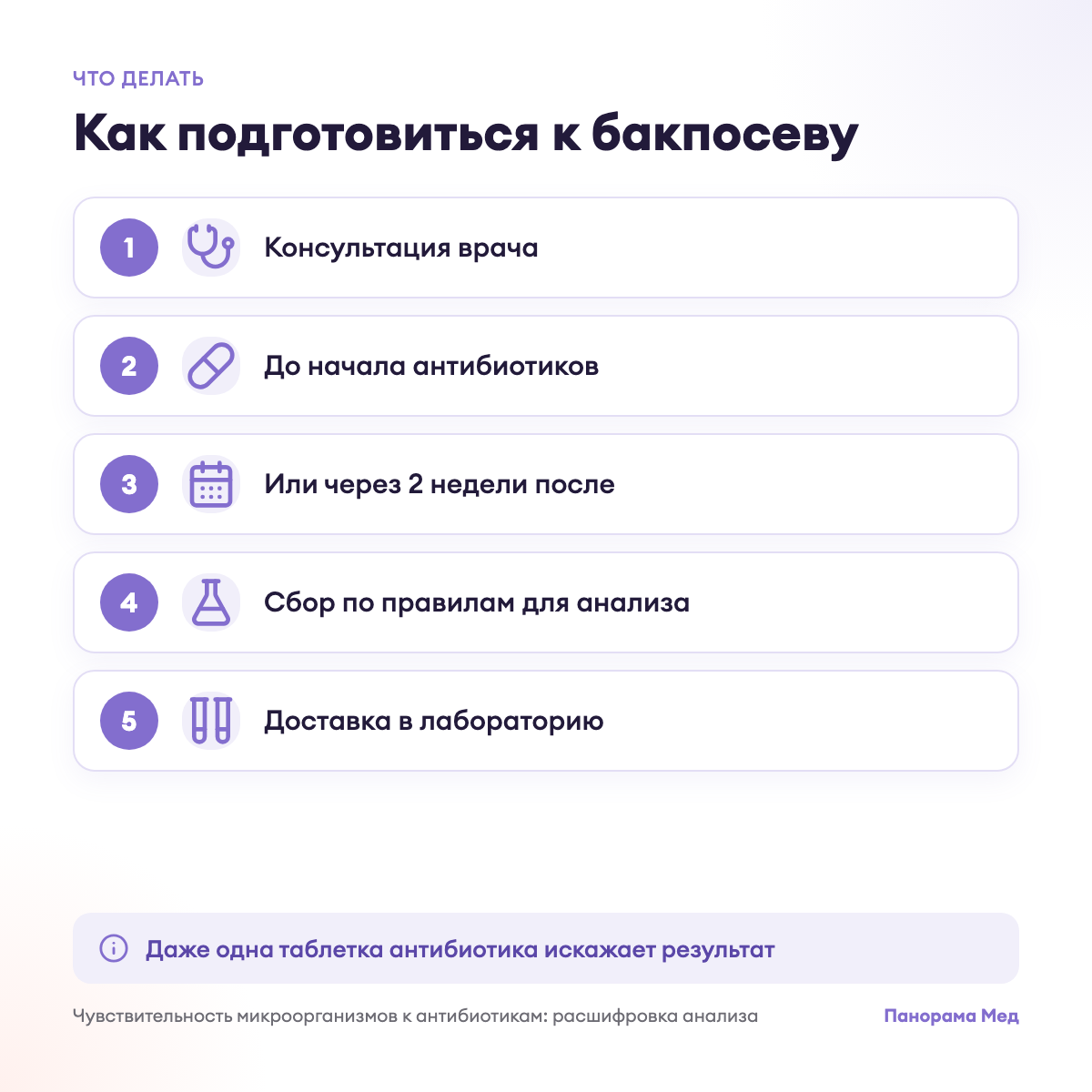 Как подготовиться к бакпосеву