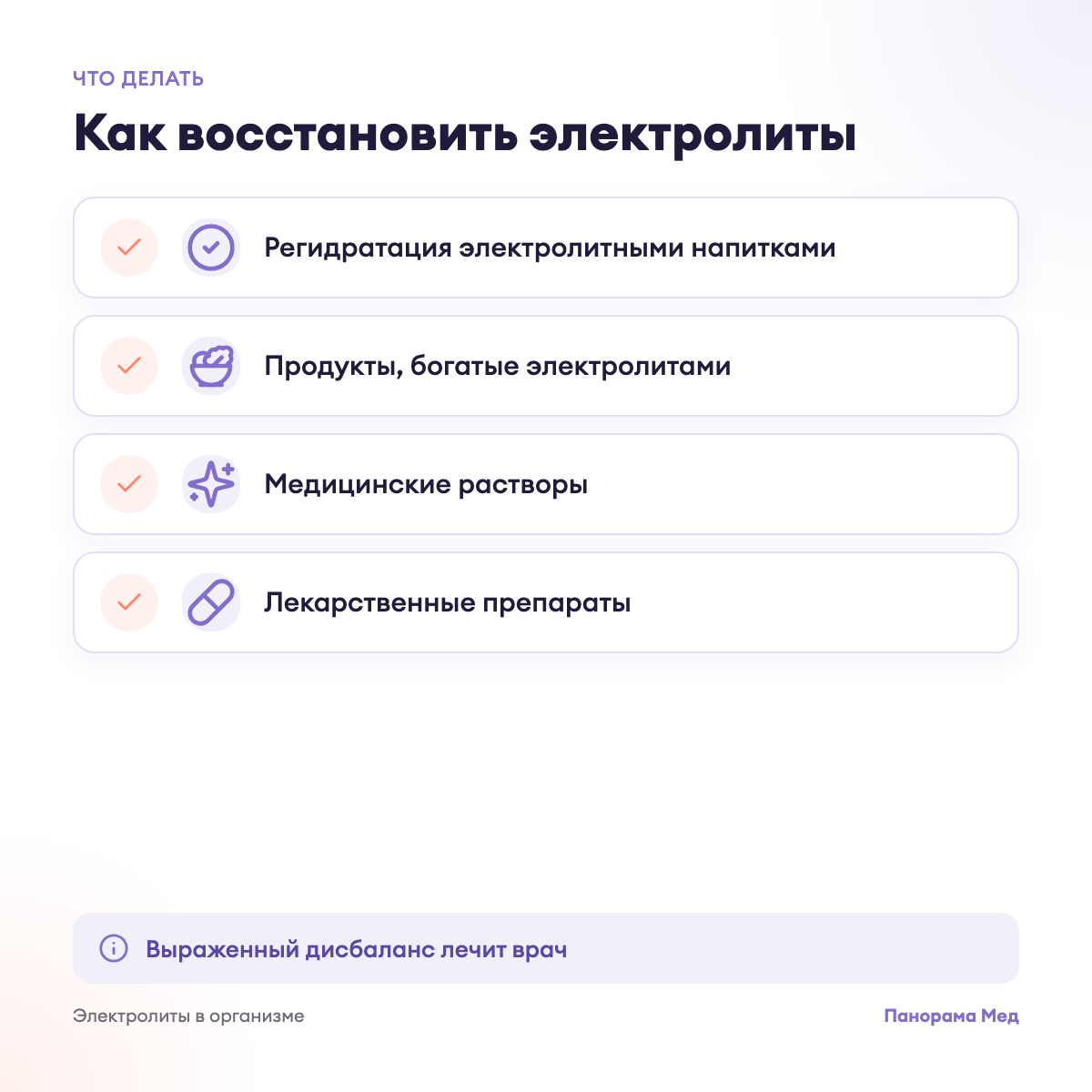 Как восстановить электролиты