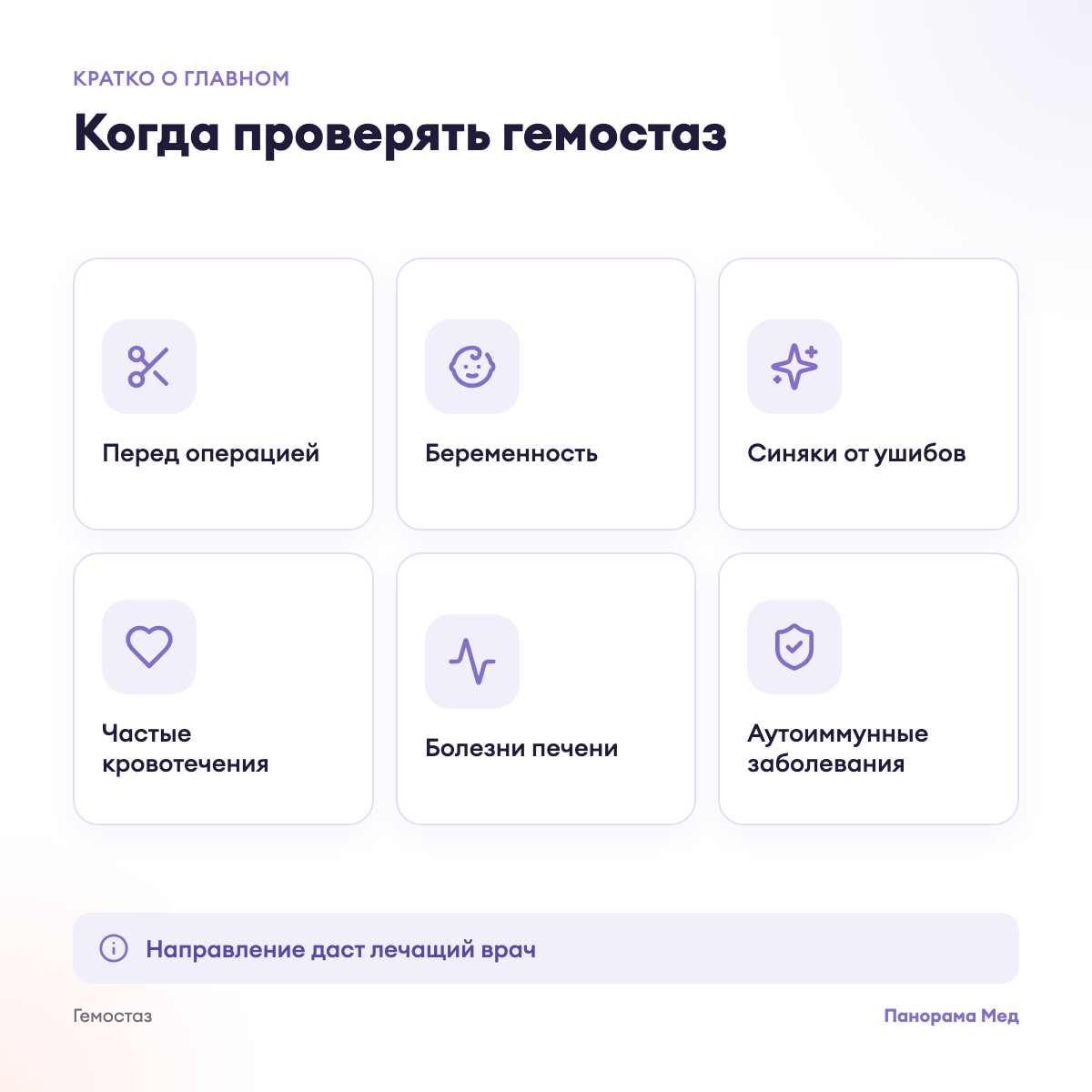 Когда проверять гемостаз