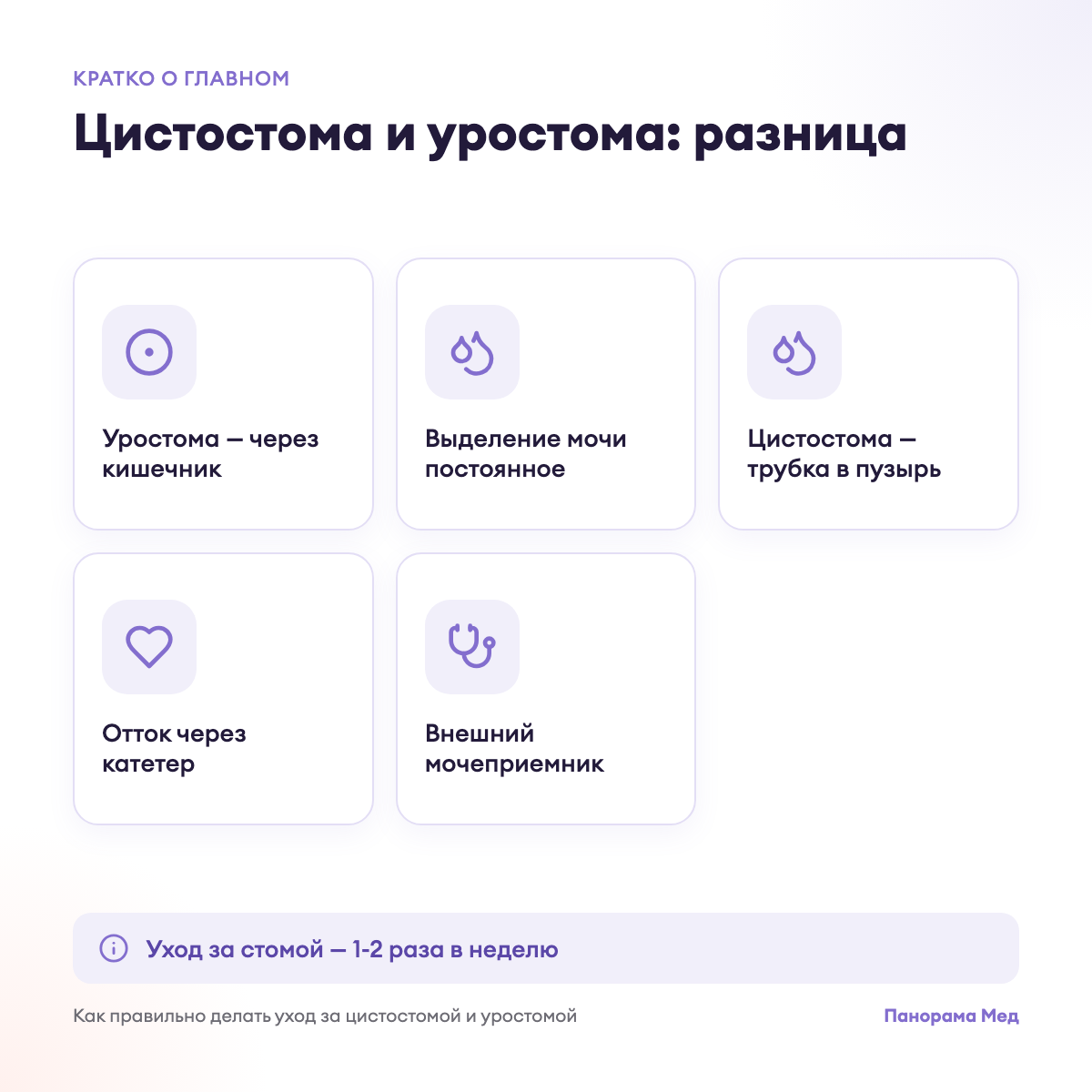 Цистостома и уростома: разница