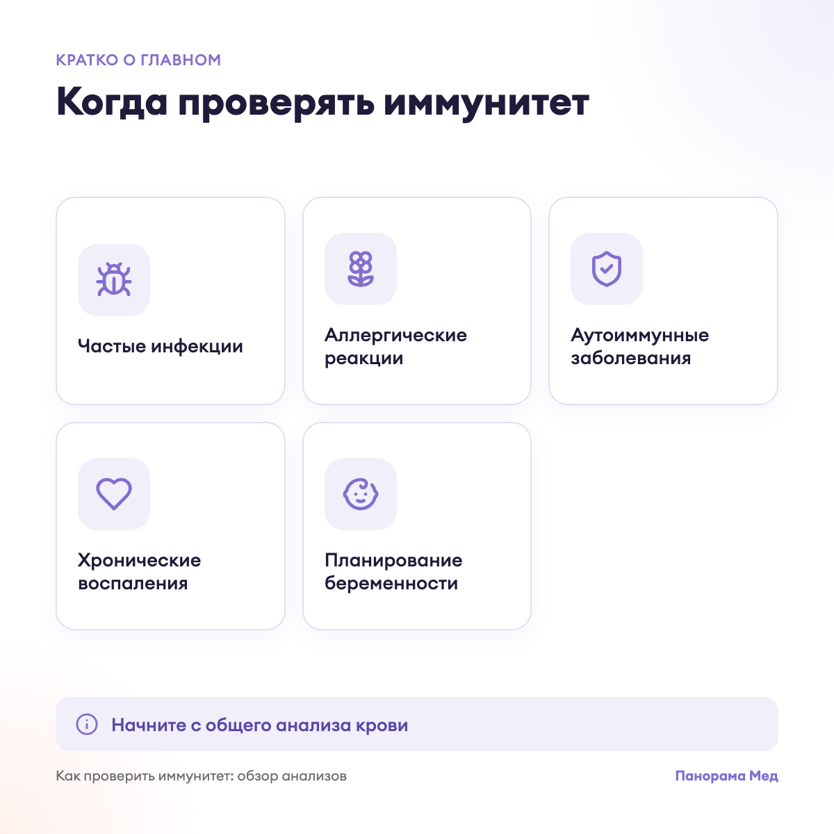 Когда проверять иммунитет