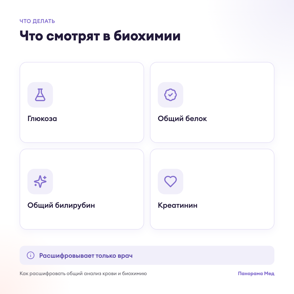 Что смотрят в биохимии