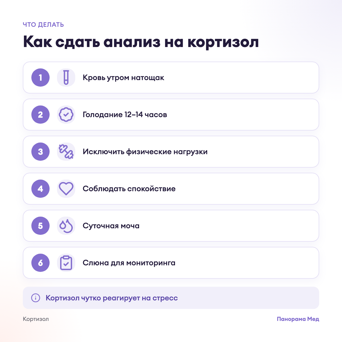 Как сдать анализ на кортизол