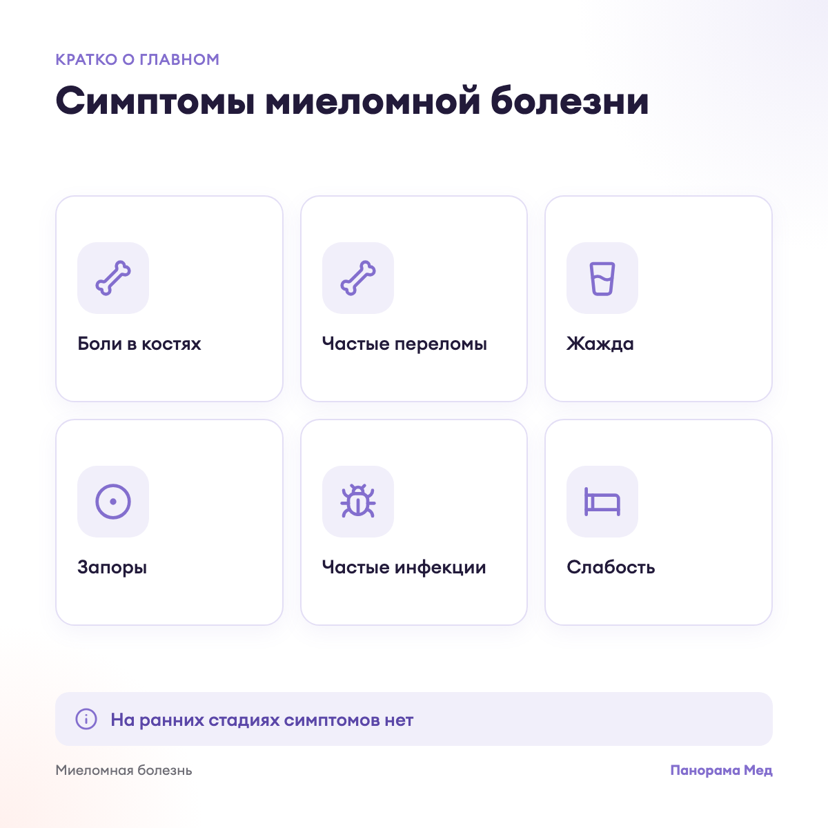 Симптомы миеломной болезни