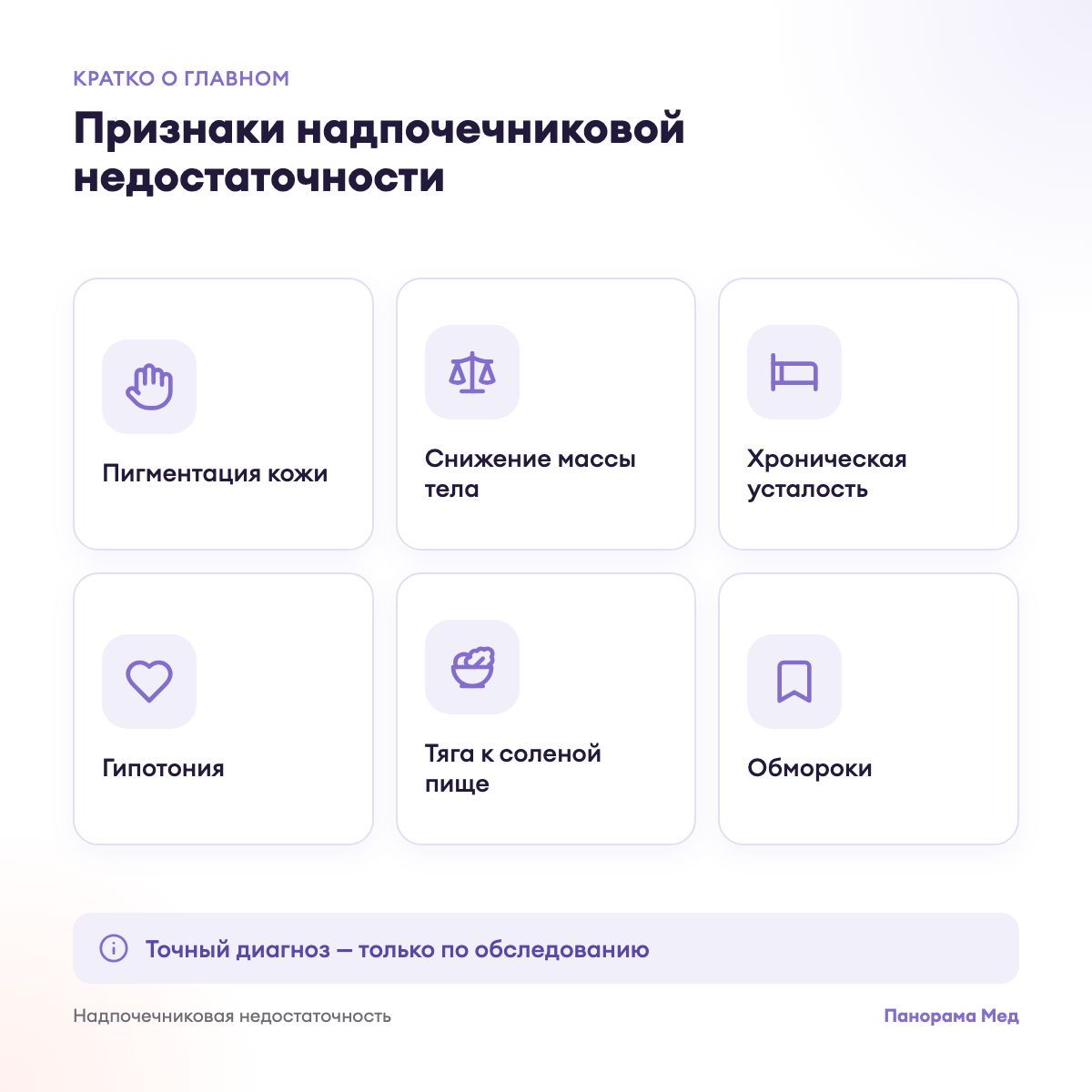 Признаки надпочечниковой недостаточности