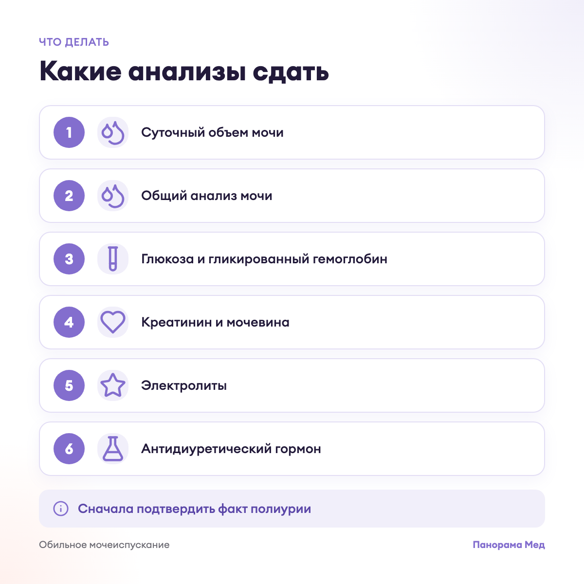 Какие анализы сдать
