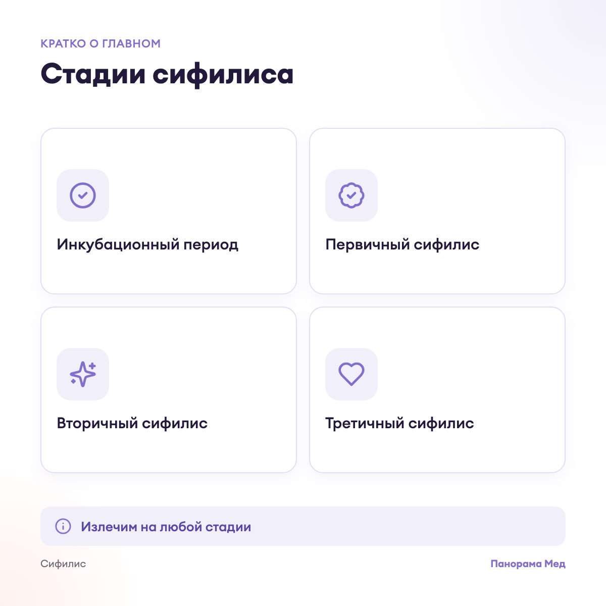 Стадии сифилиса