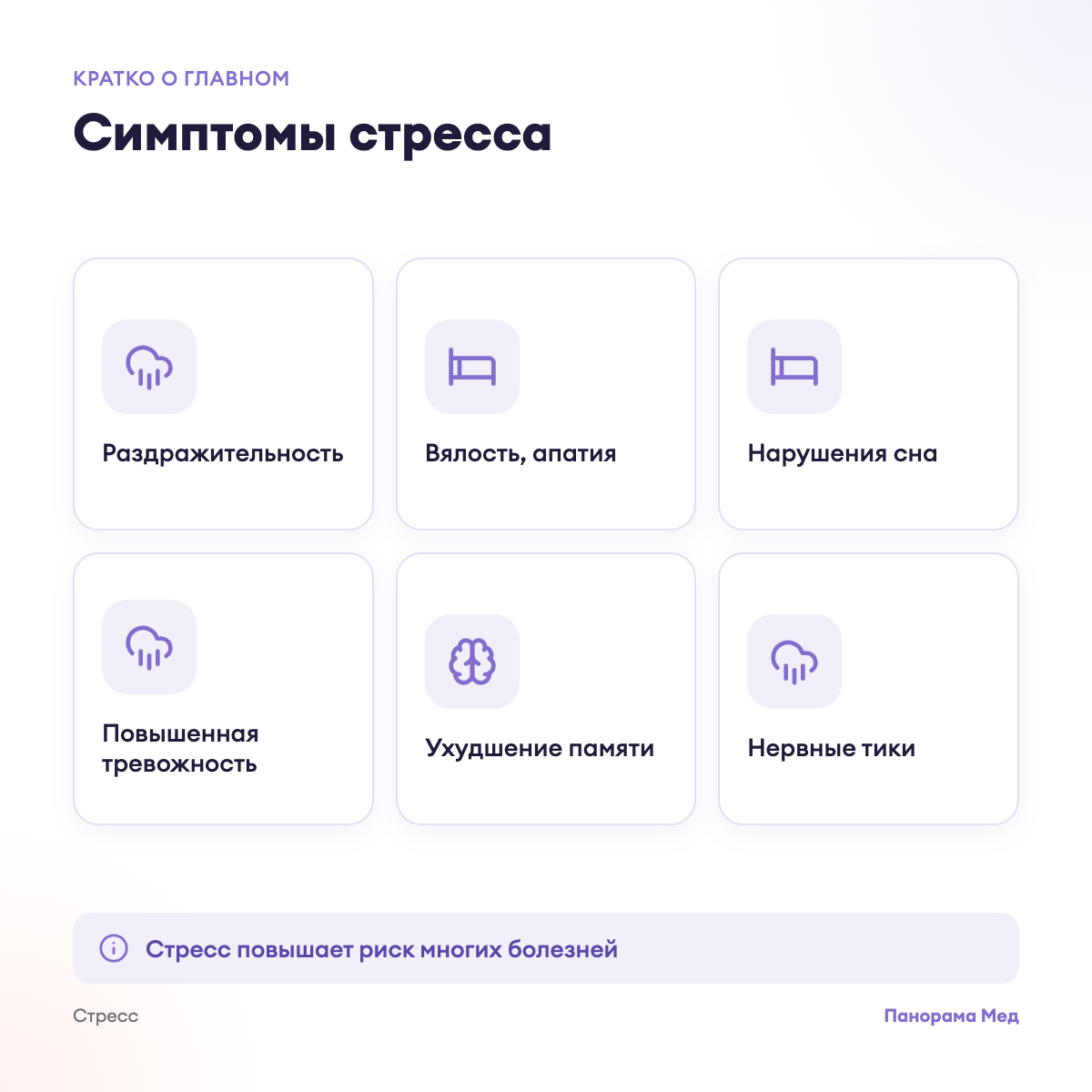 Симптомы стресса