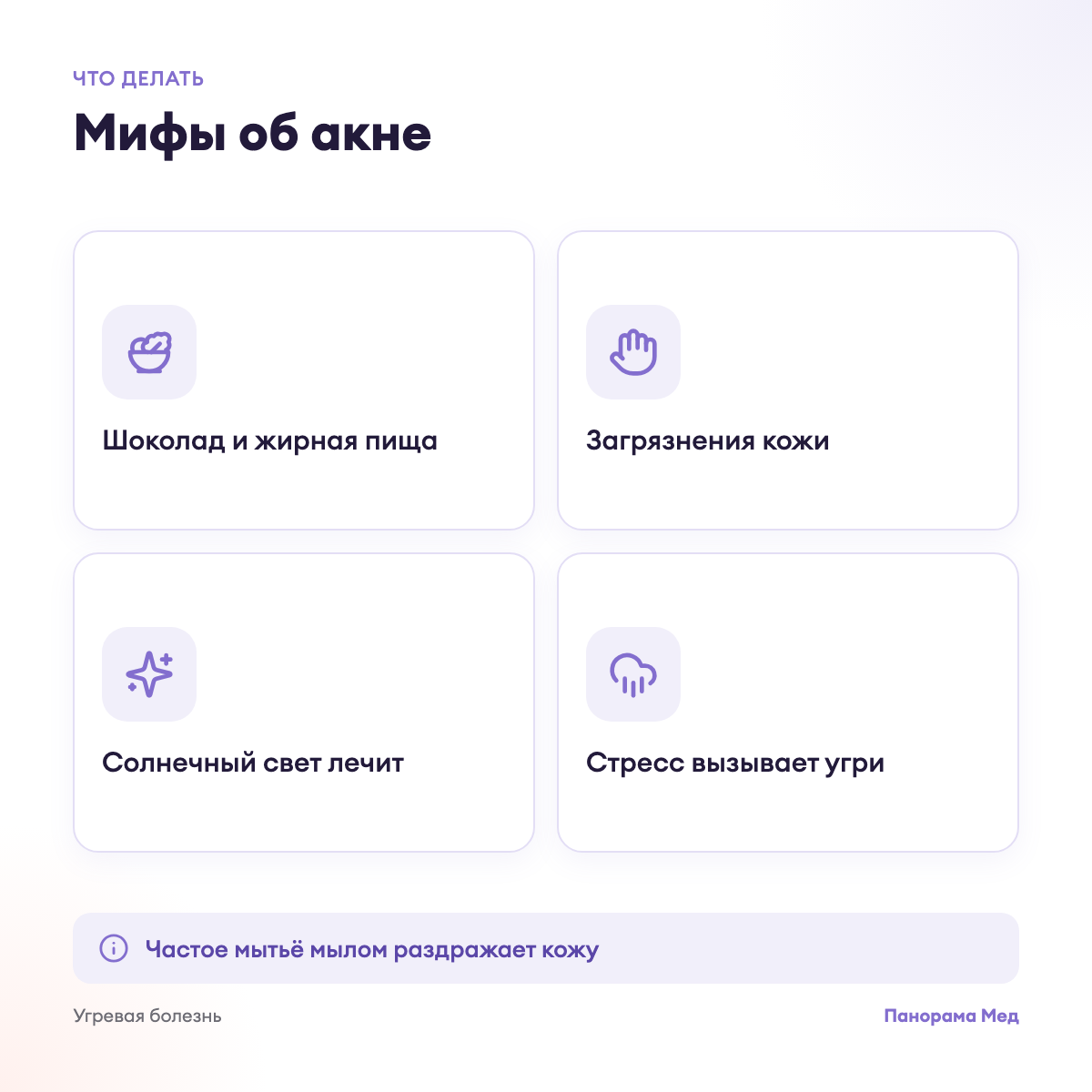 Мифы об акне