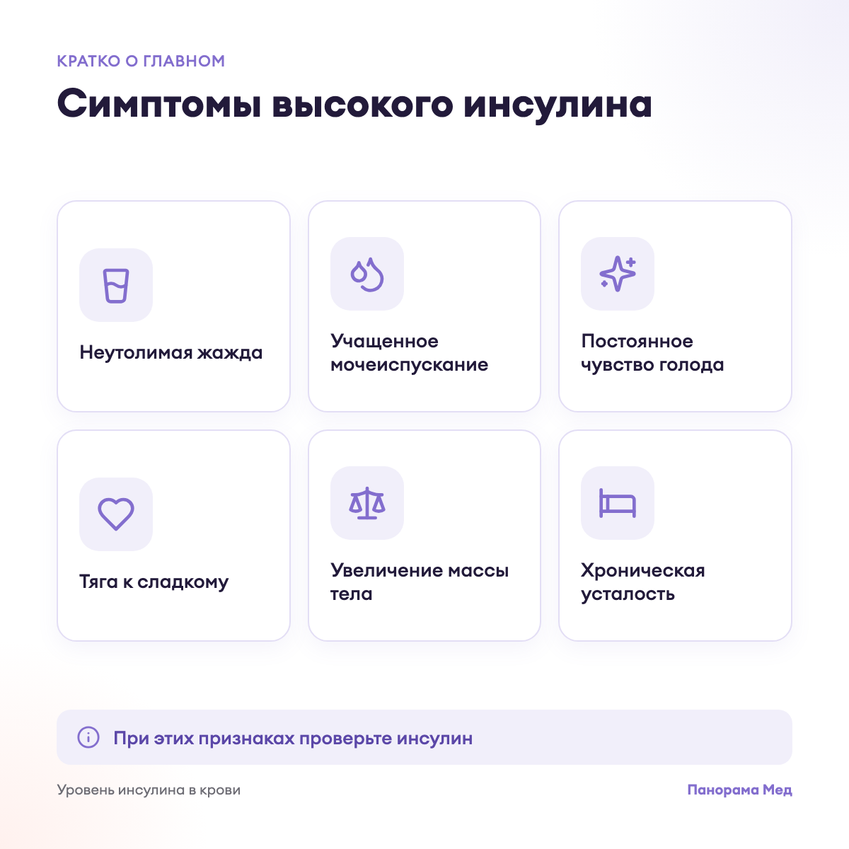 Симптомы высокого инсулина