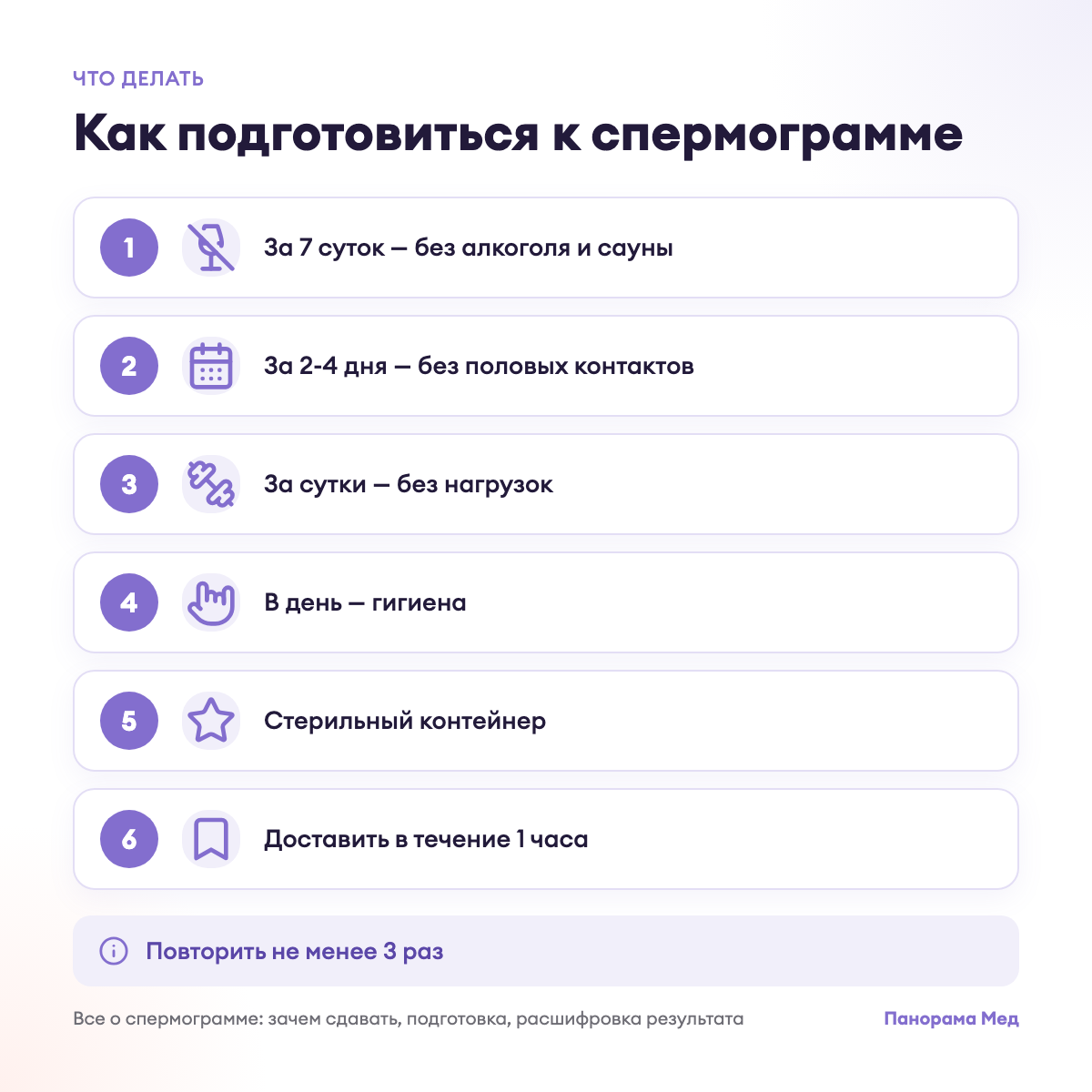 Как подготовиться к спермограмме
