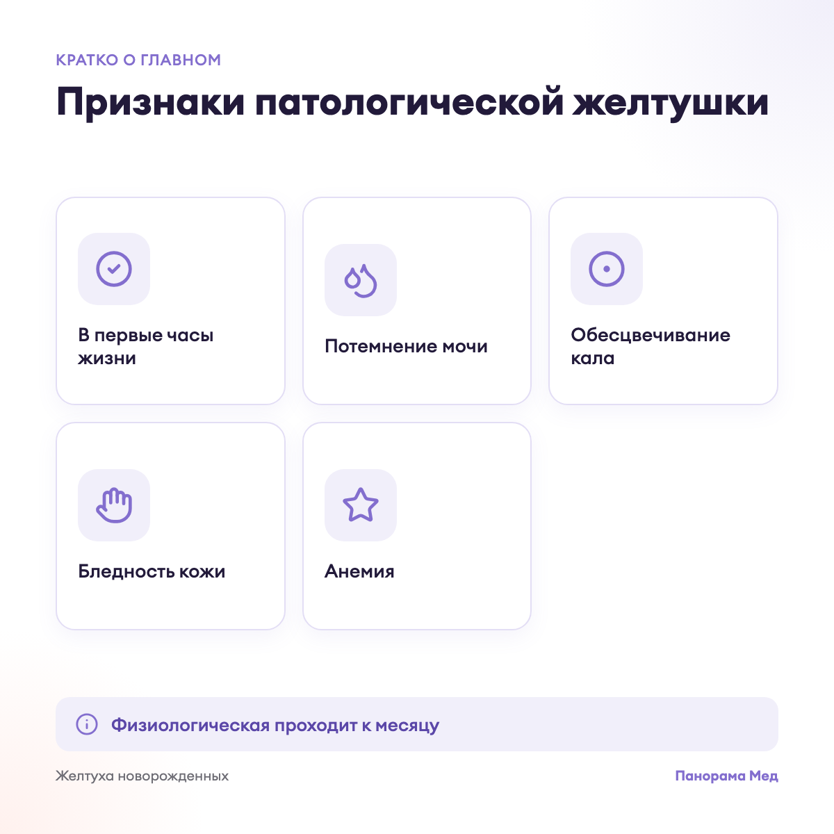 Признаки патологической желтушки